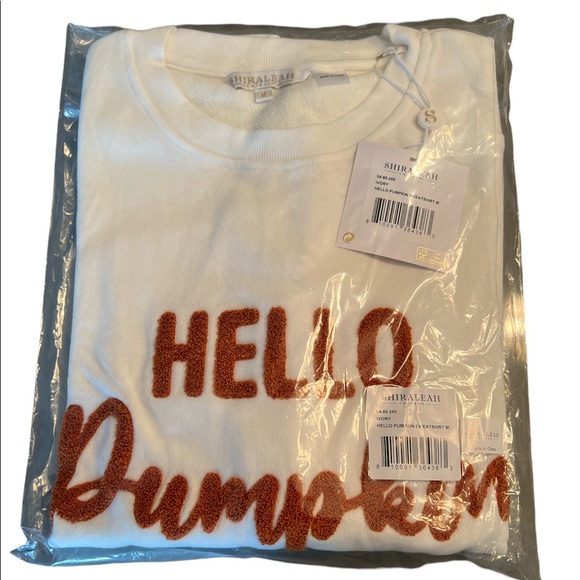 NWT Shiraleah “Hello Pumpkin” crewneck sweatshirt NWT size Medium - Picture 3 of 5
